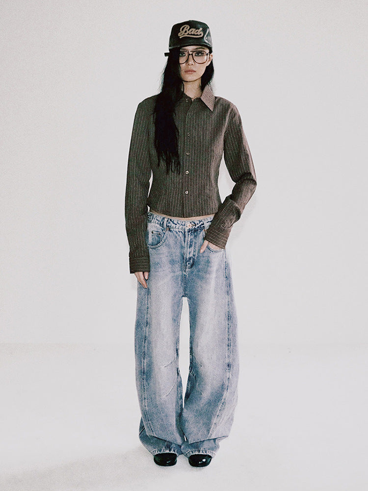 American-Style It-Girl Jeans Loose-Fit & Slimming