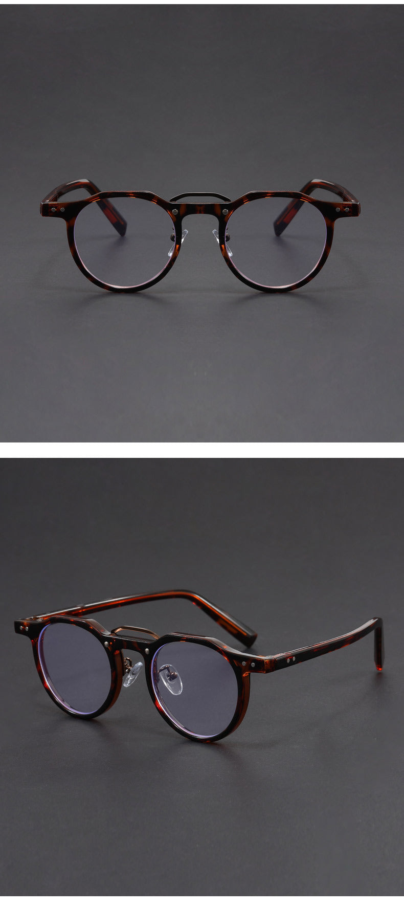 Hexagonal-rimmed aviator style sunglasses.