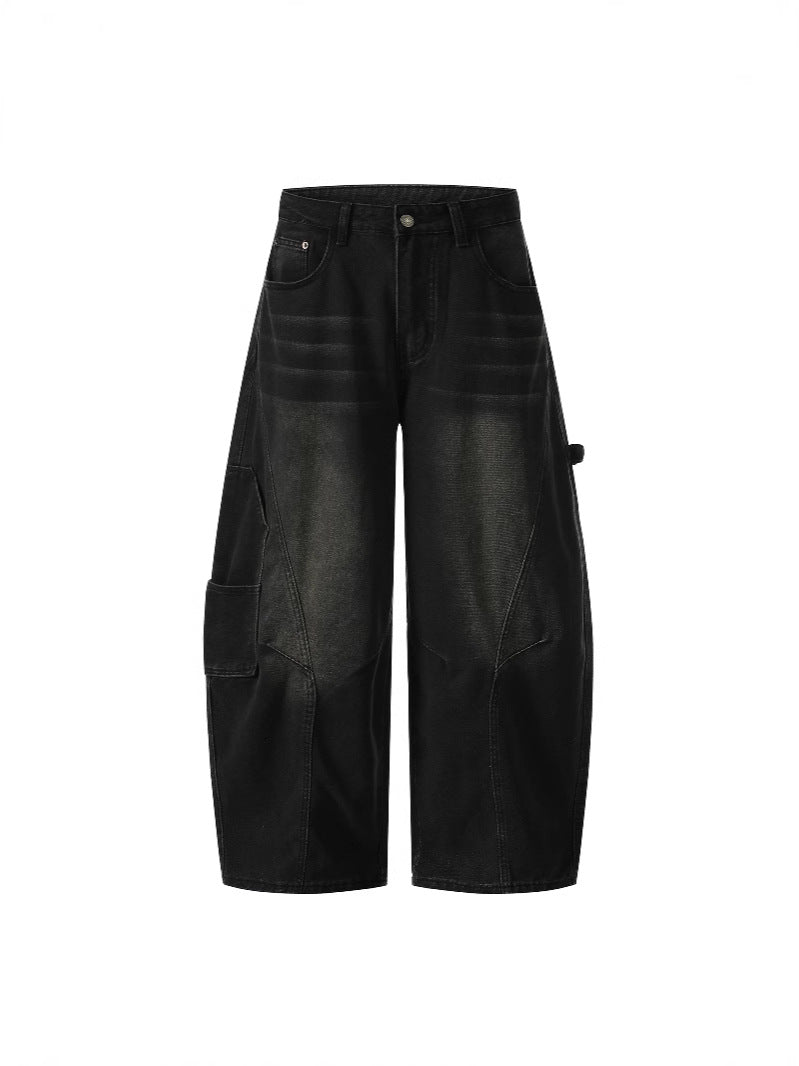 American street style Vibe washed black jeans