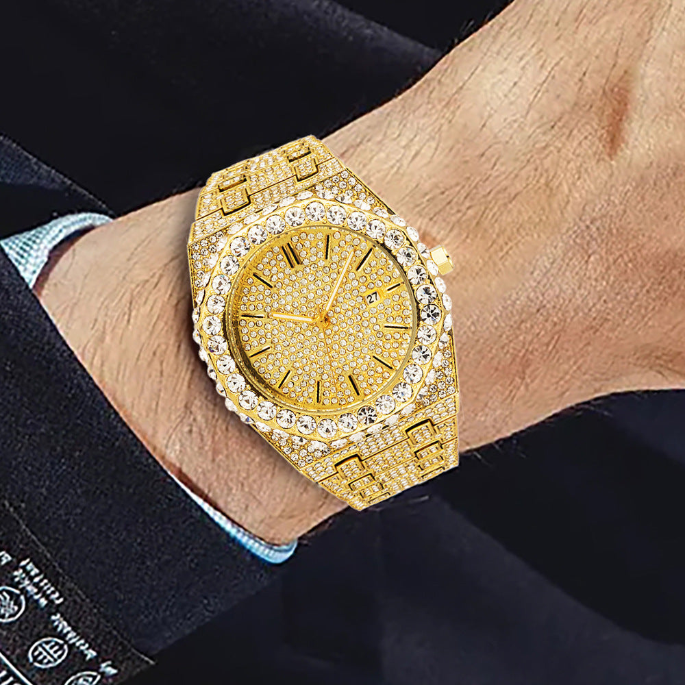 "Starry Sky" Diamond-Set Men's Quartz Watch