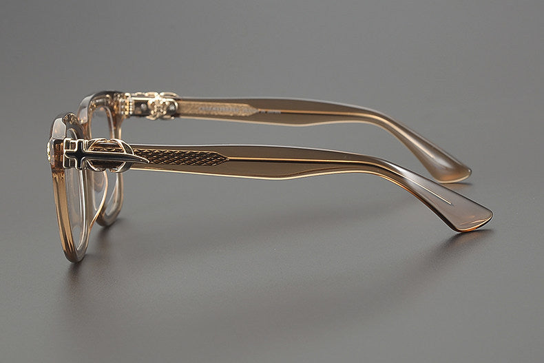 Chrome Hearts large frame clear lens glasses