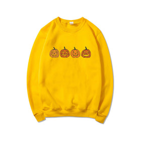 Halloween evil pumpkin head sweatshirt