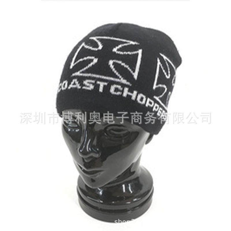 Hip Hop Cross Medal Knit Hat