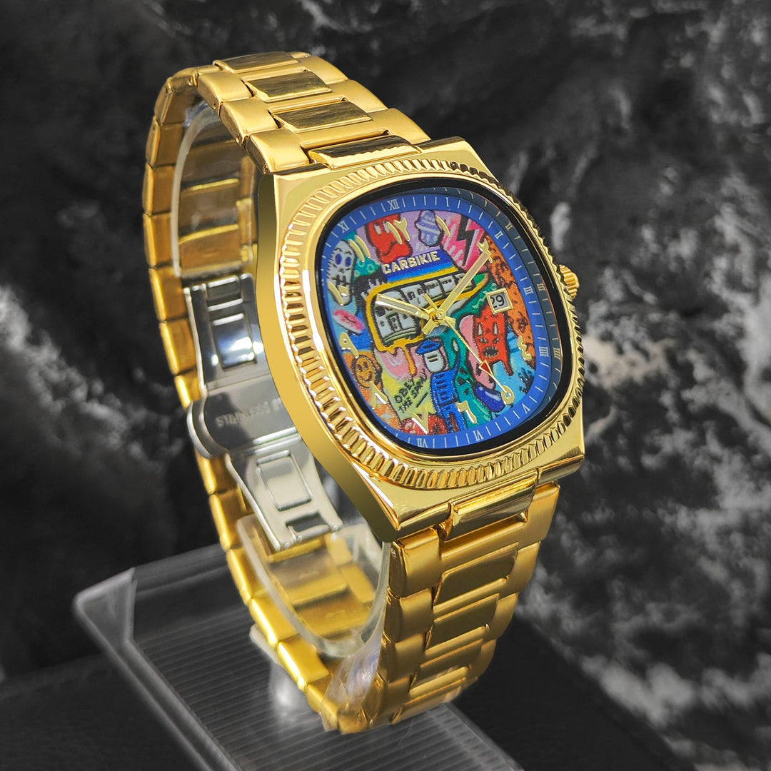 Square Cartoon-Themed Sports Watch