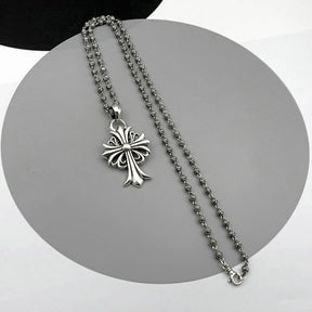 ch chrome hearts cross pendant hip hop necklace