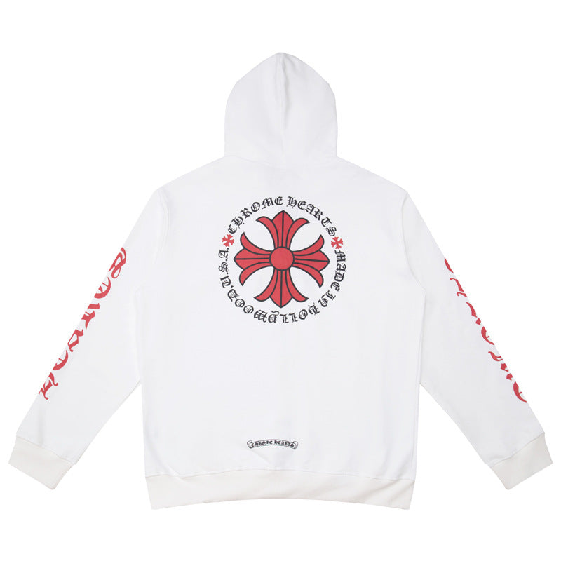 chrome hearts hoodie cardigan pure cotton