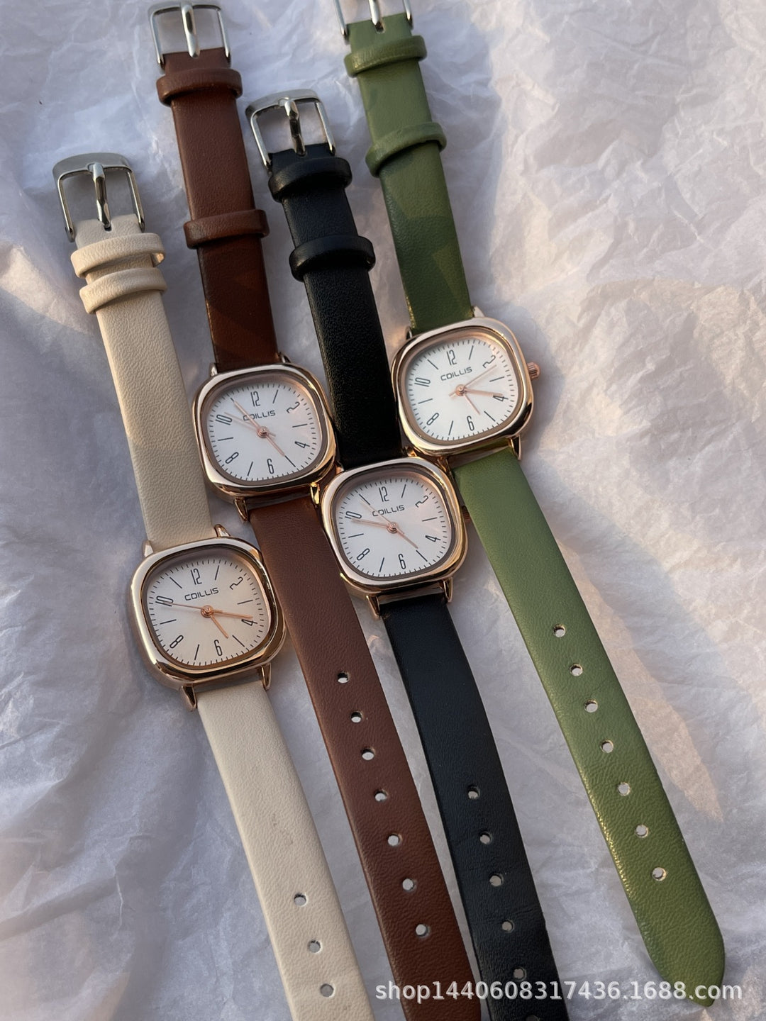 Retro British-Style Leather-Strap Watch for Students