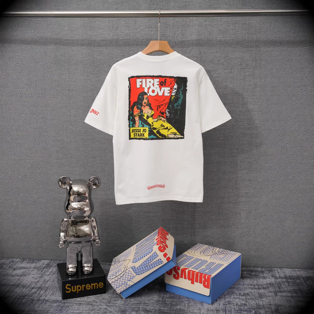 Chrome Hearts Summer Printed Short-Sleeve T-Shirt