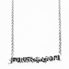 Alphanumeric Necklace by Chrome Hearts