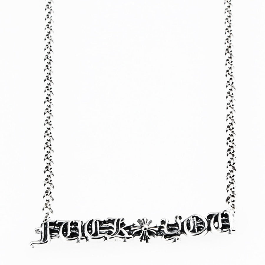 Alphanumeric Necklace by Chrome Hearts