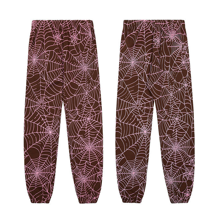 Sp5der555555 Spiderweb Foam Print Sweatshirt Set