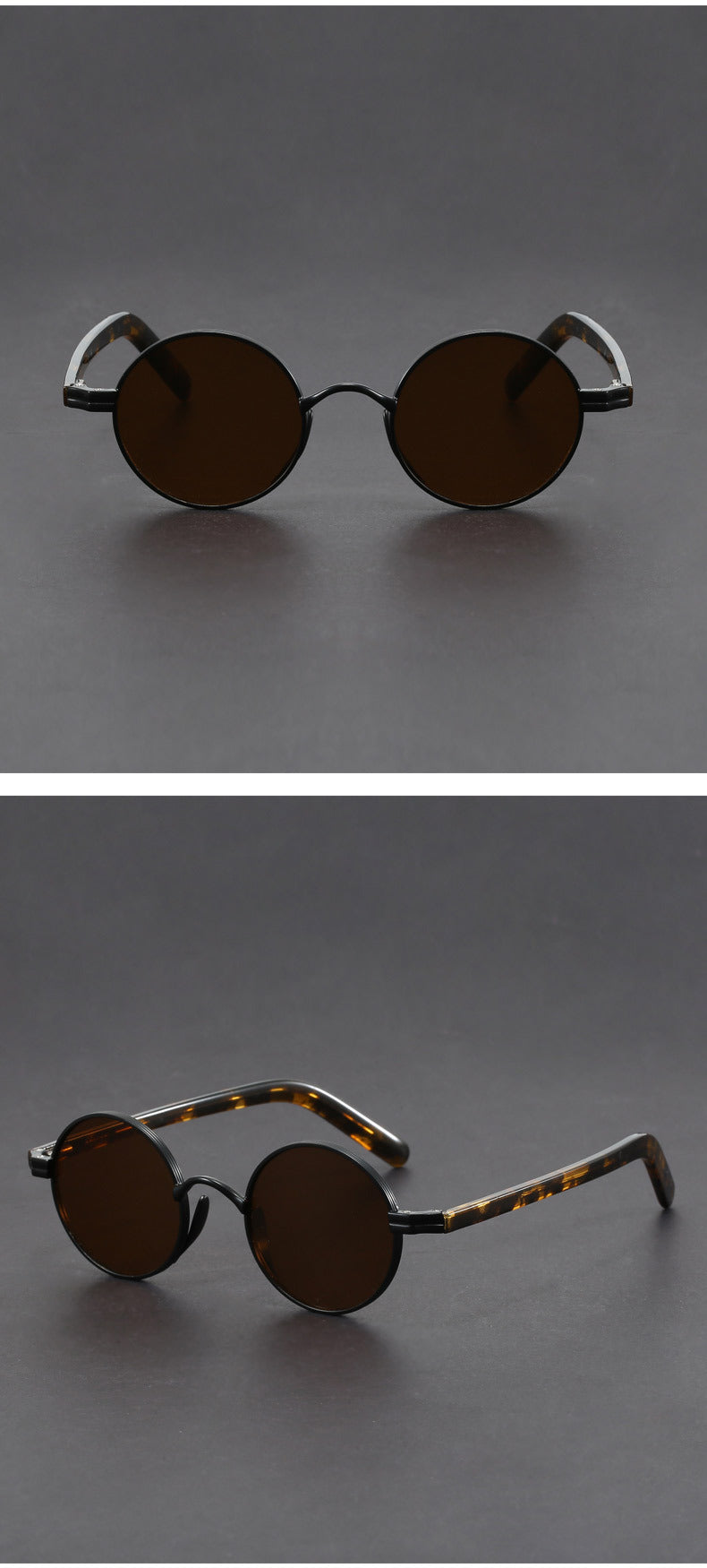 Metal-framed crystal sunglasses