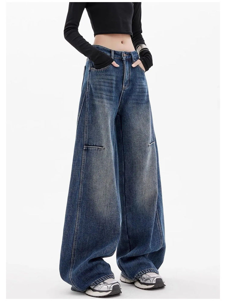 High-Waisted, Loose Fit, Slimming, Floor-Length Wide-Leg Pants