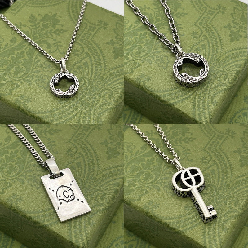 Double G necklace elf couple pendant