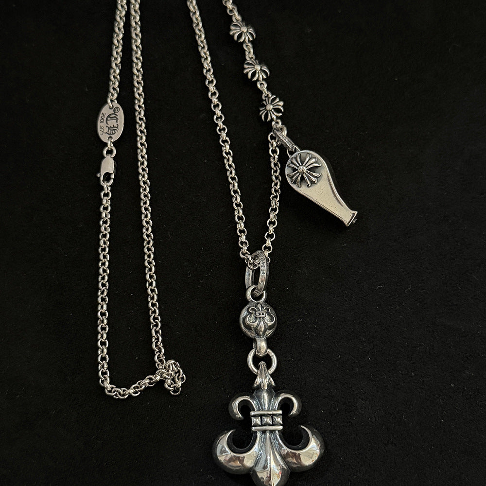 Chrome Hearts anchor small whistle pendant