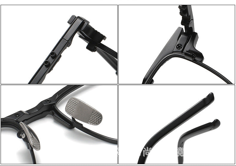 Business Full-Rim Pure Titanium Eyebrow Glasses Frame