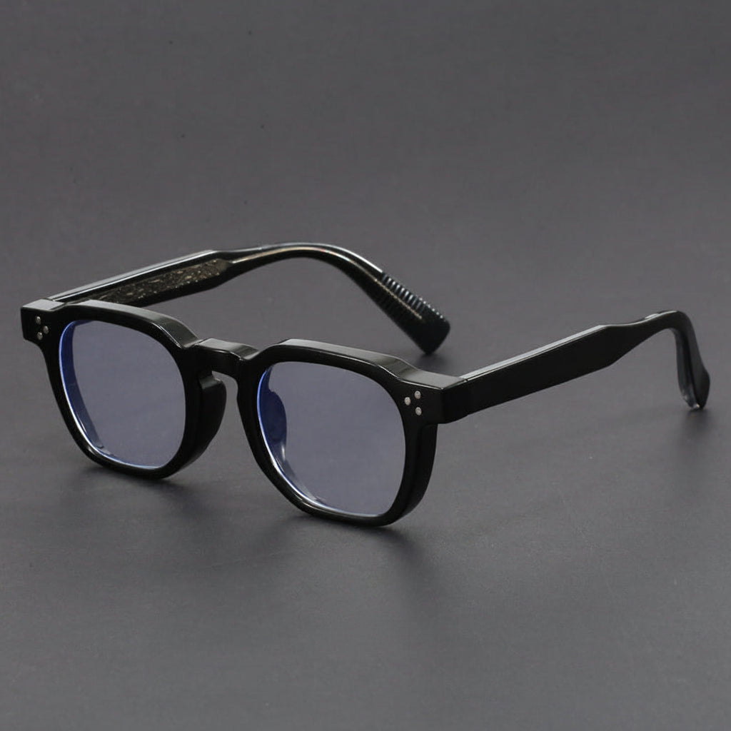 Classic retro square blue light blocking glasses