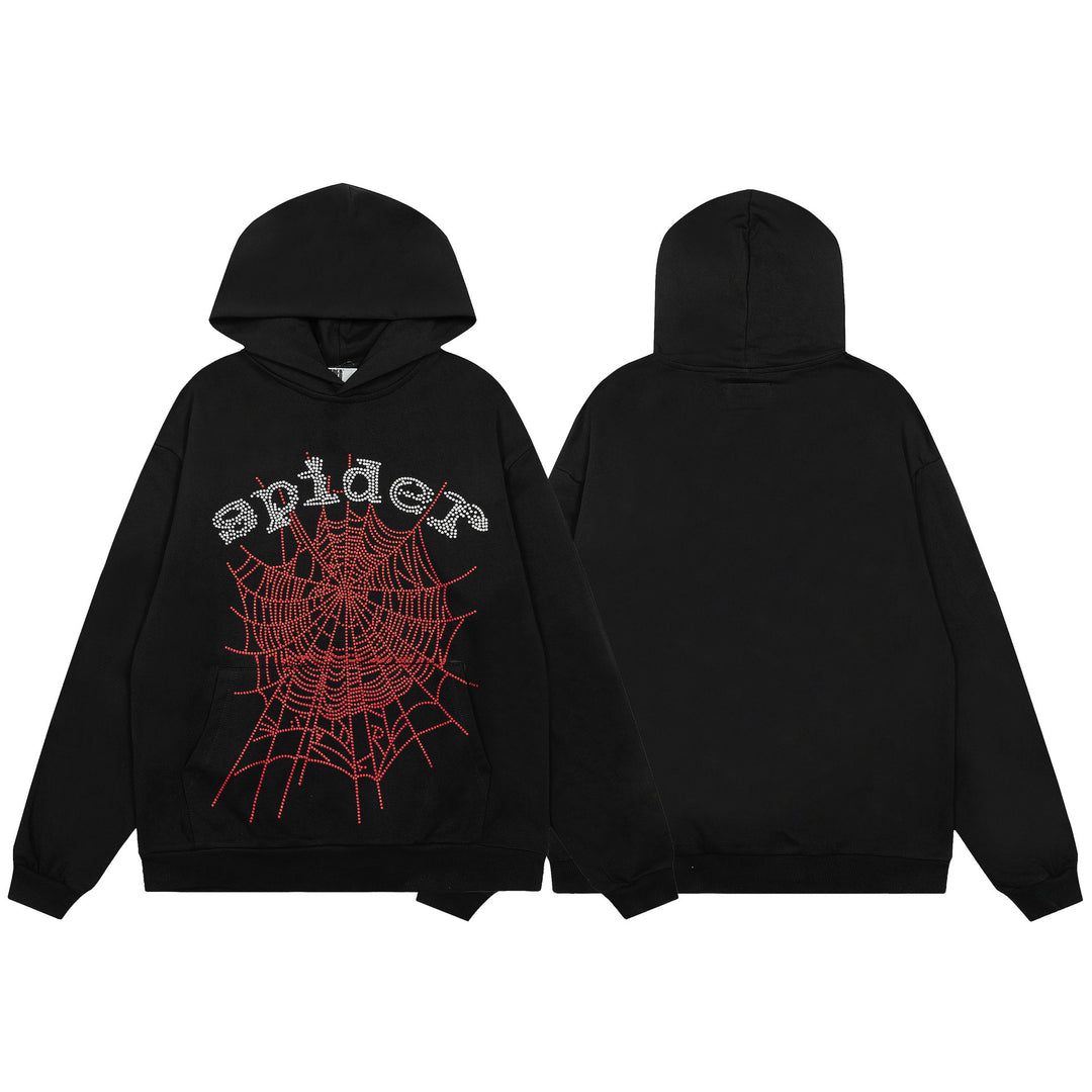 Sp5der555555 Spiderweb Foam Print Sweatshirt Set