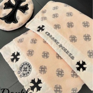Chrome Hearts Coral Fleece Towel, Bath Towel, Head Wrap, Hair Drying Towel