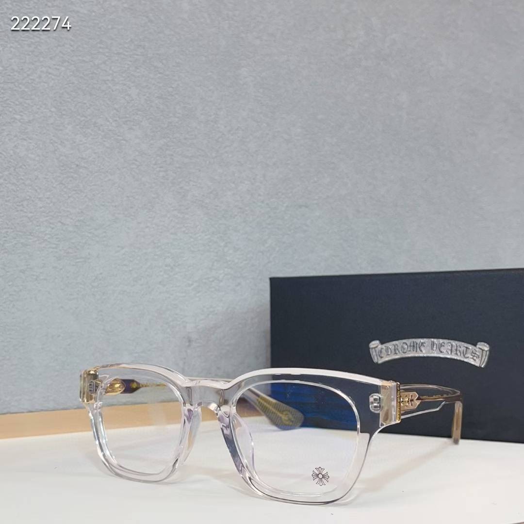 Chrome Hearts Round-Frame Glasses for Stylish Men