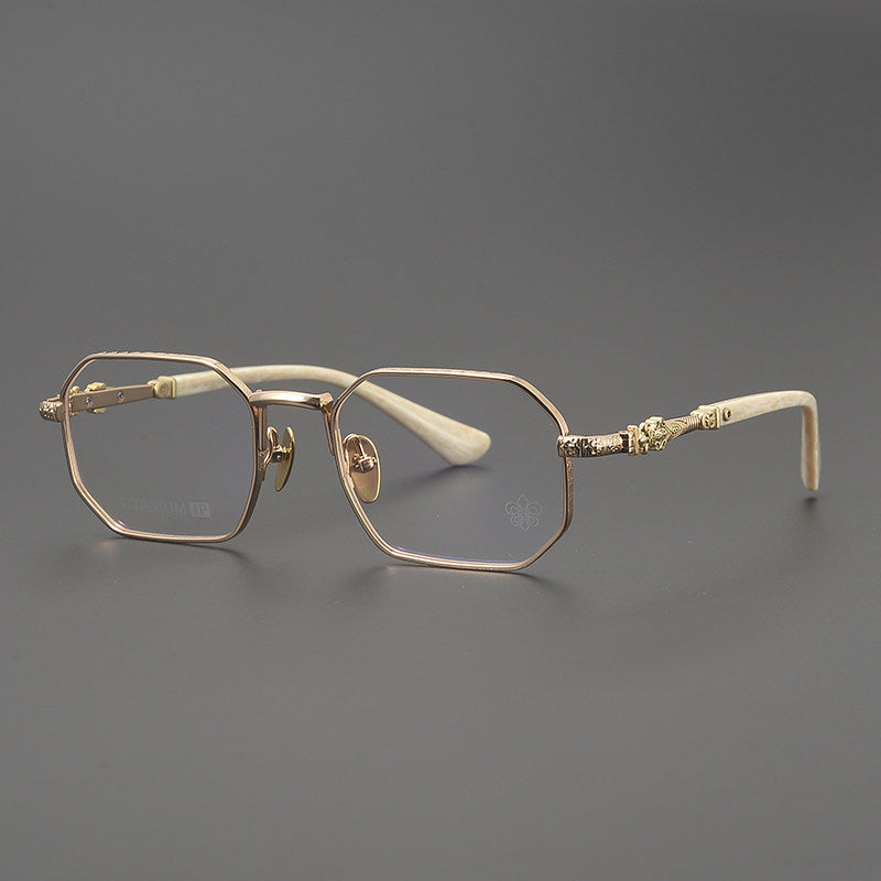 Chrome Hearts Polygonal Handcrafted Titanium Eyeglasses