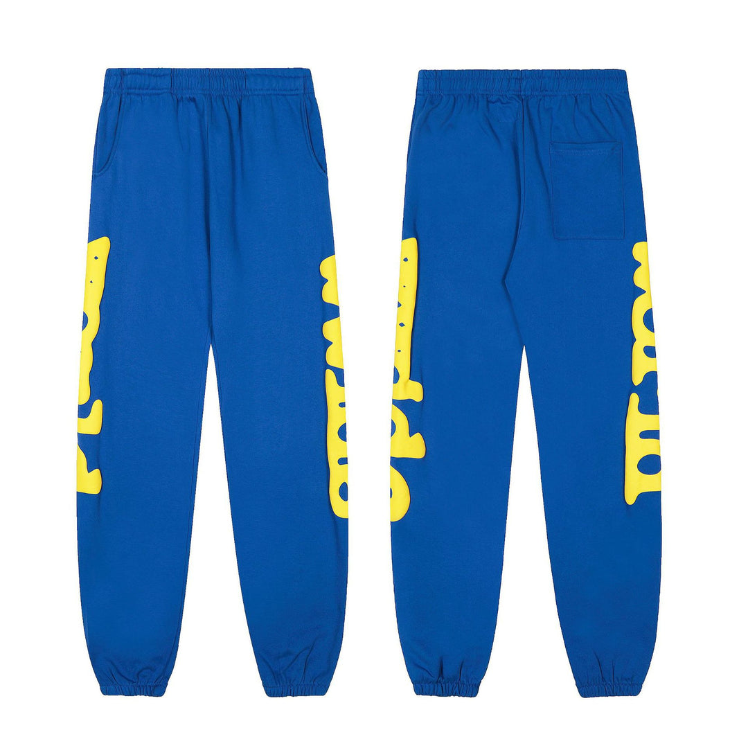 Sp5der555555 Spiderweb Foam Print Sweatshirt Set