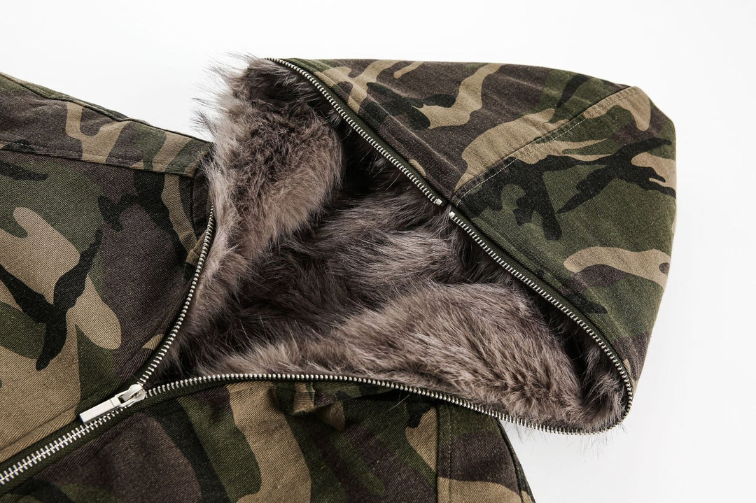 Camouflage Thick Cotton-padded Jacket