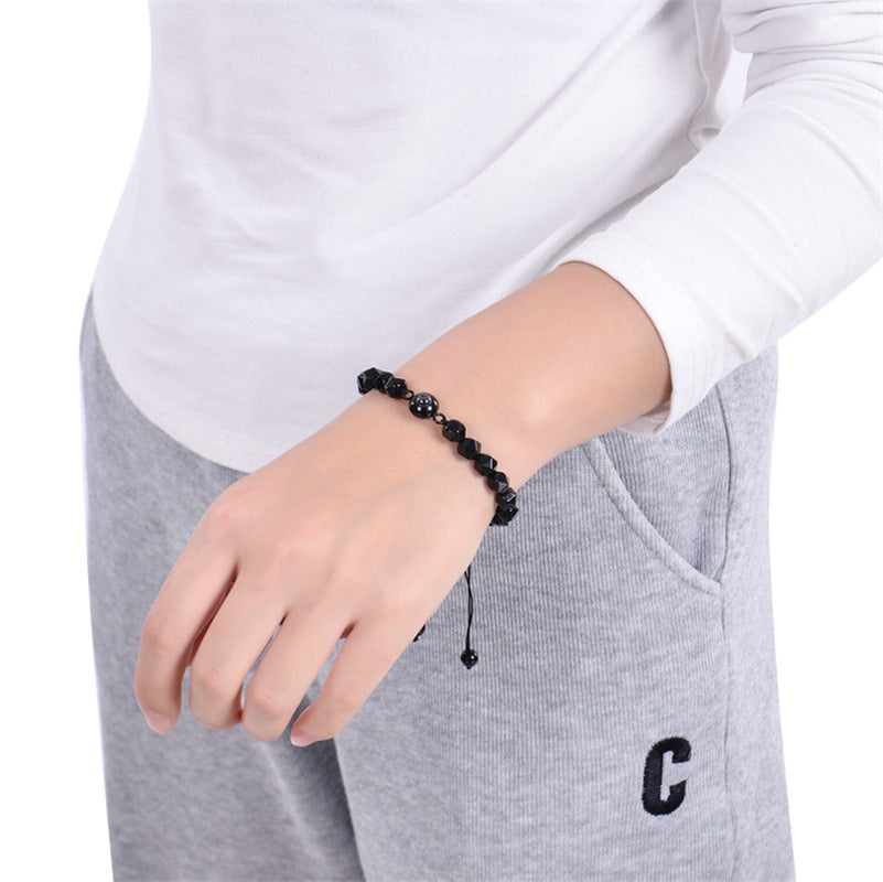 Obsidian Photo projection Customized Bracelet