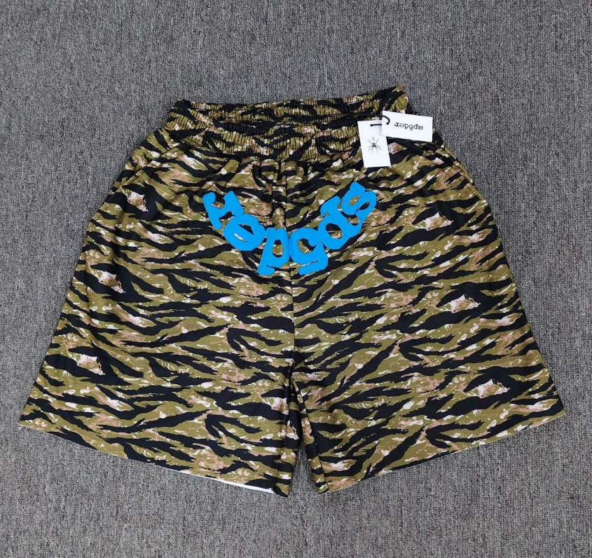 Sp5der retro drawstring basketball shorts