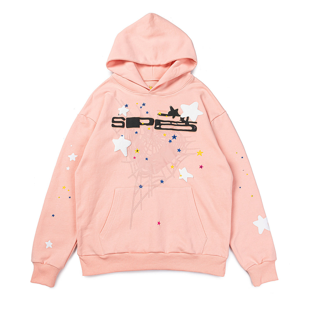 Y2K Sp5der Letter Print 555 Hoodie