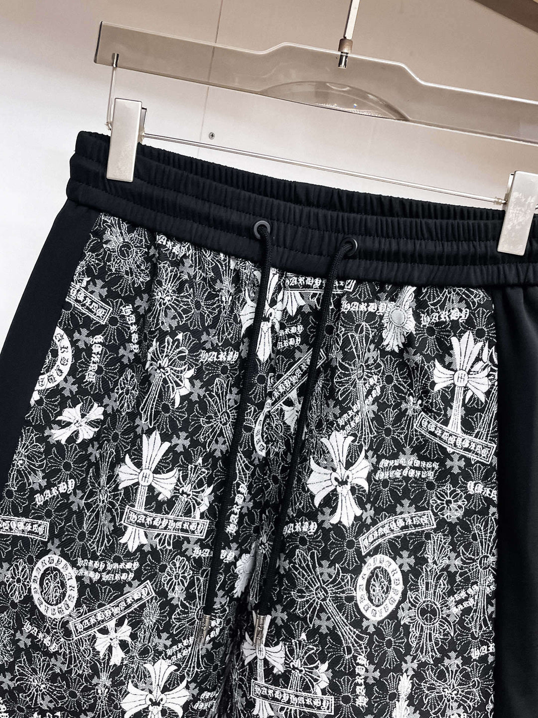 Chrome Hearts horseshoe cross breathable casual shorts