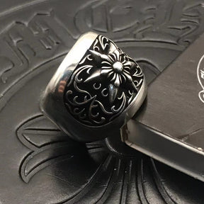 chrome hearts vine hexagram rings