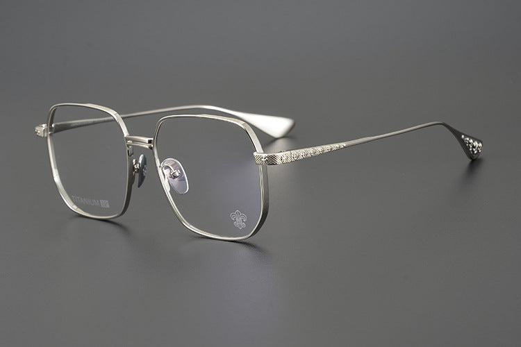 Chrome Hearts pure titanium glasses with cross carved frames