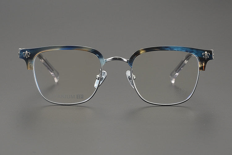 Chrome Hearts Hand-Engraved Vintage Browline Eyeglasses