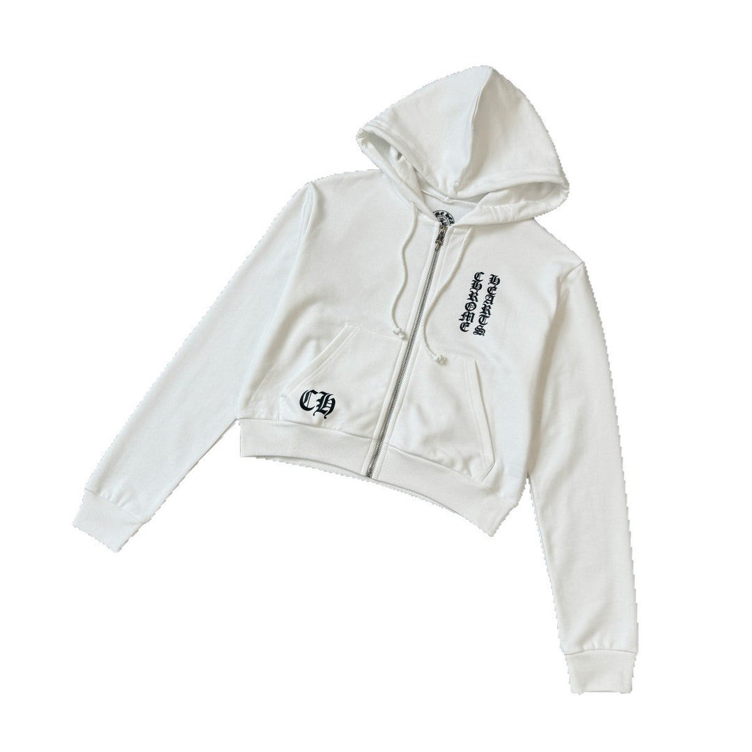 Chrome Hearts Sanskrit Sword Printed Zippered Hoodie