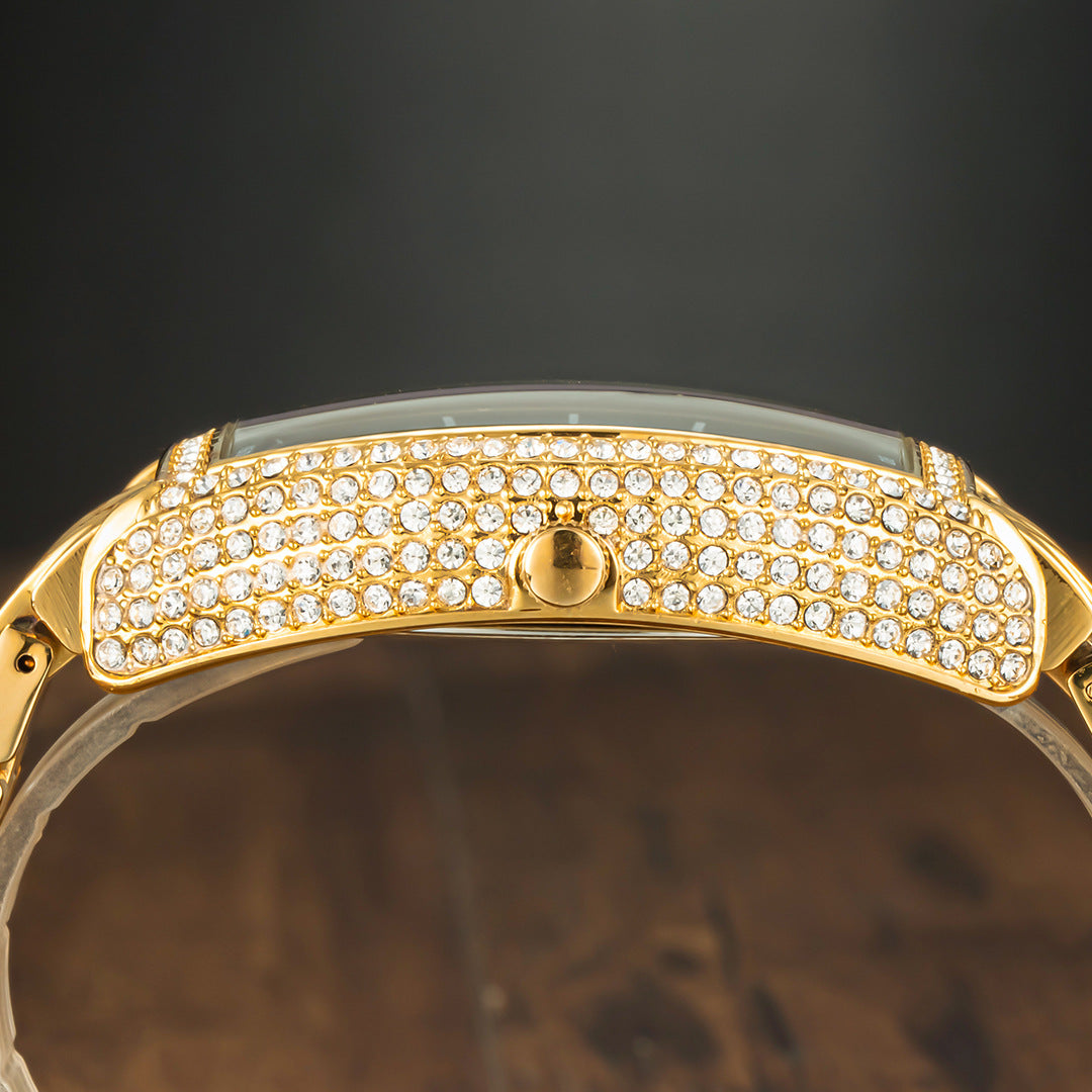 Full Diamond Dial with Tonneau-Shaped Dial