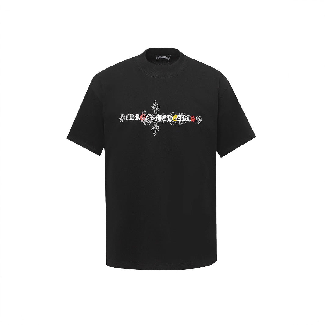 Chrome Hearts Personalized Cross Print Short-Sleeve T-Shirt