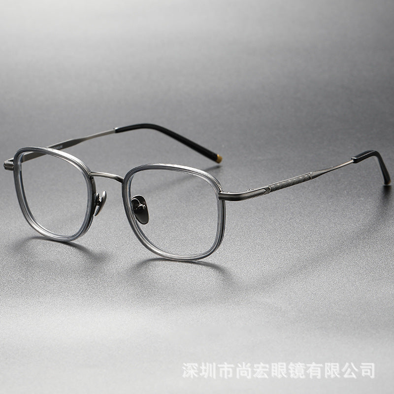 Full-frame square eyeglass frames for larger faces