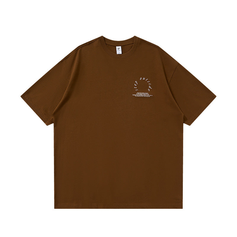 Camping Printed T-Shirt, Loose Fit, Short-Sleeve T-Shirt