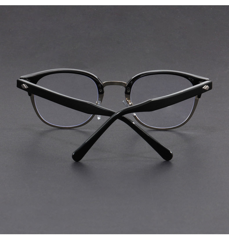 Retro eyebrow-line frame glasses