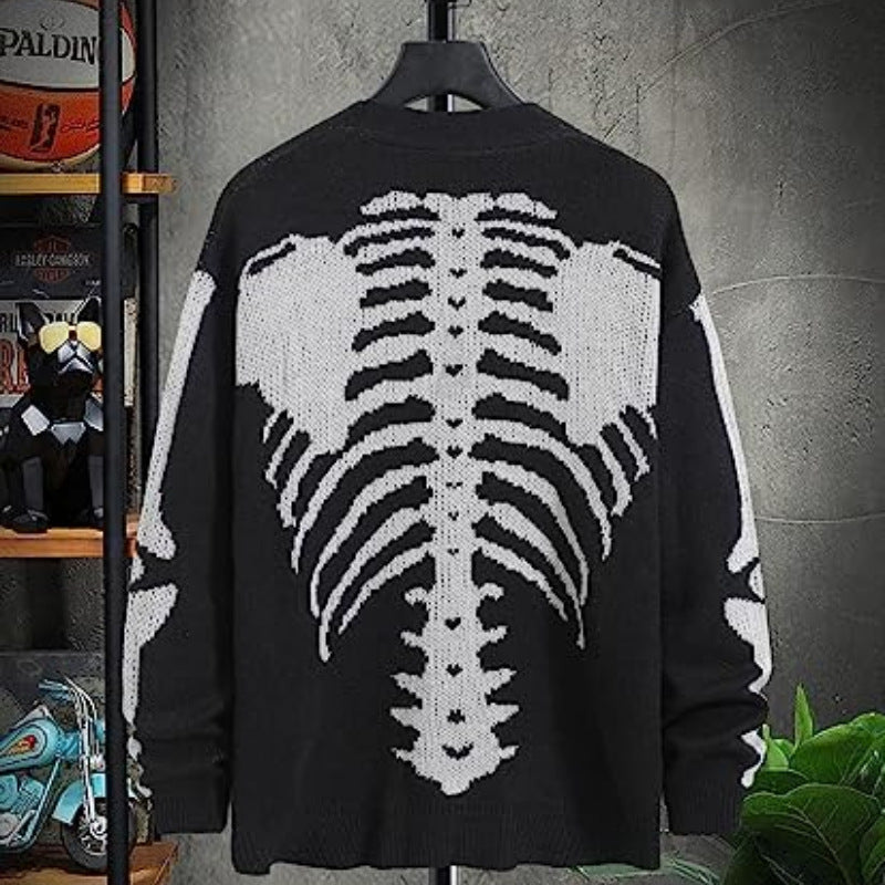 Halloween knitted cardigan sweater