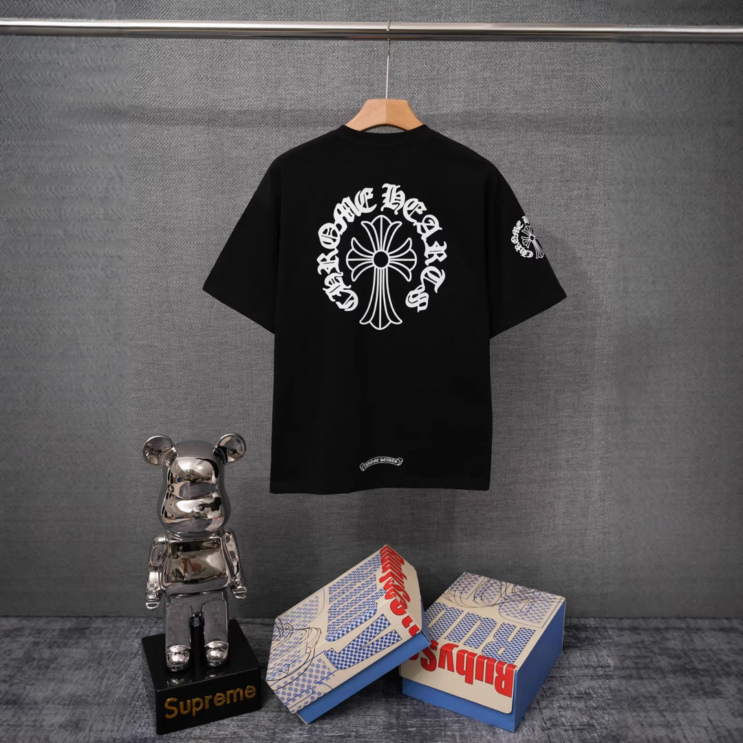 Chrome Hearts Summer Short-Sleeve Printed T-Shirt
