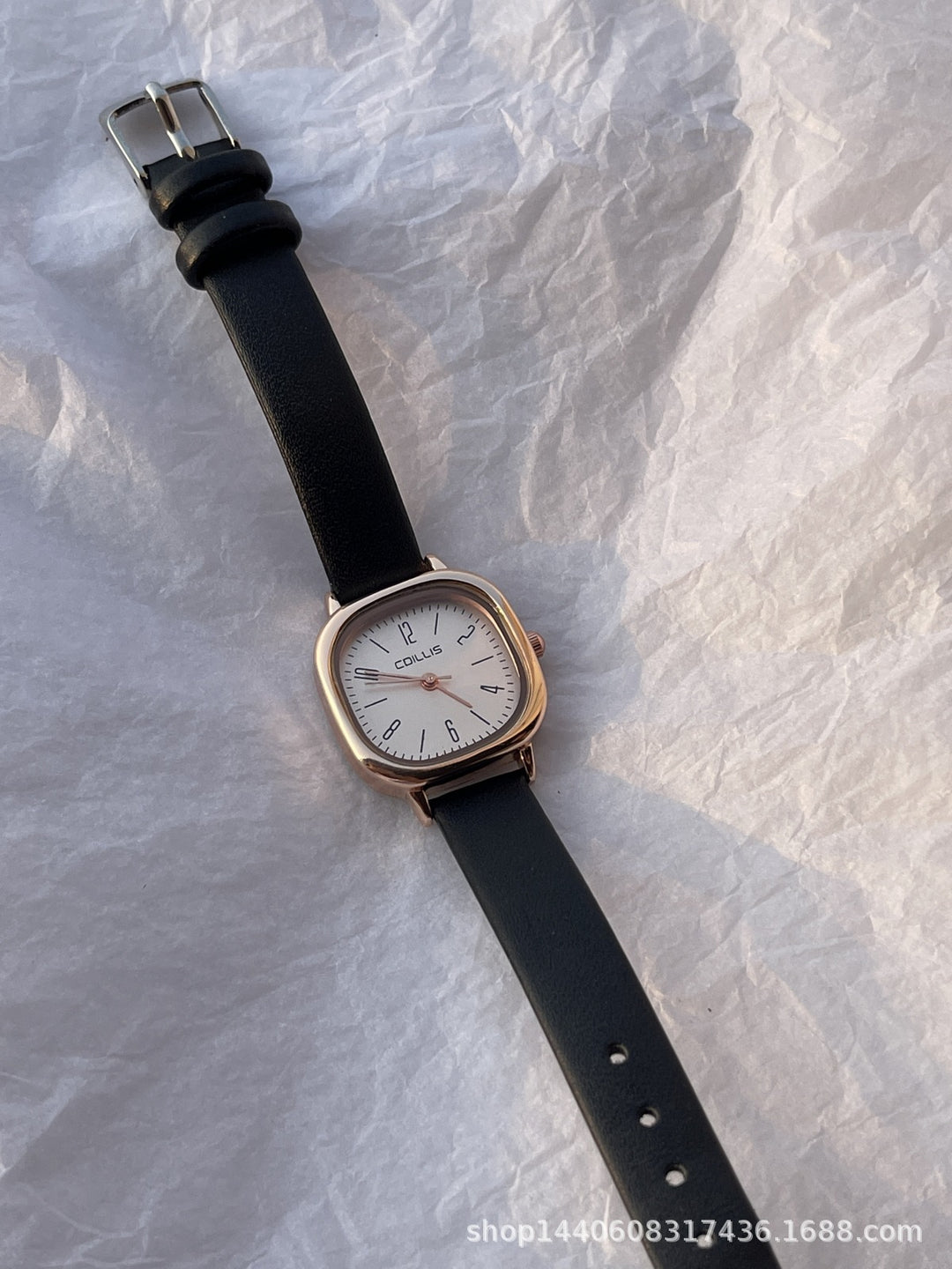 Retro British-Style Leather-Strap Watch for Students