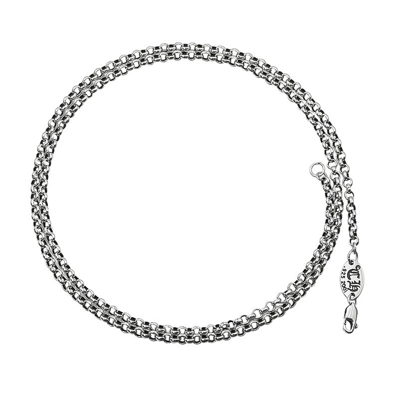 925 silver circle O-shaped chain