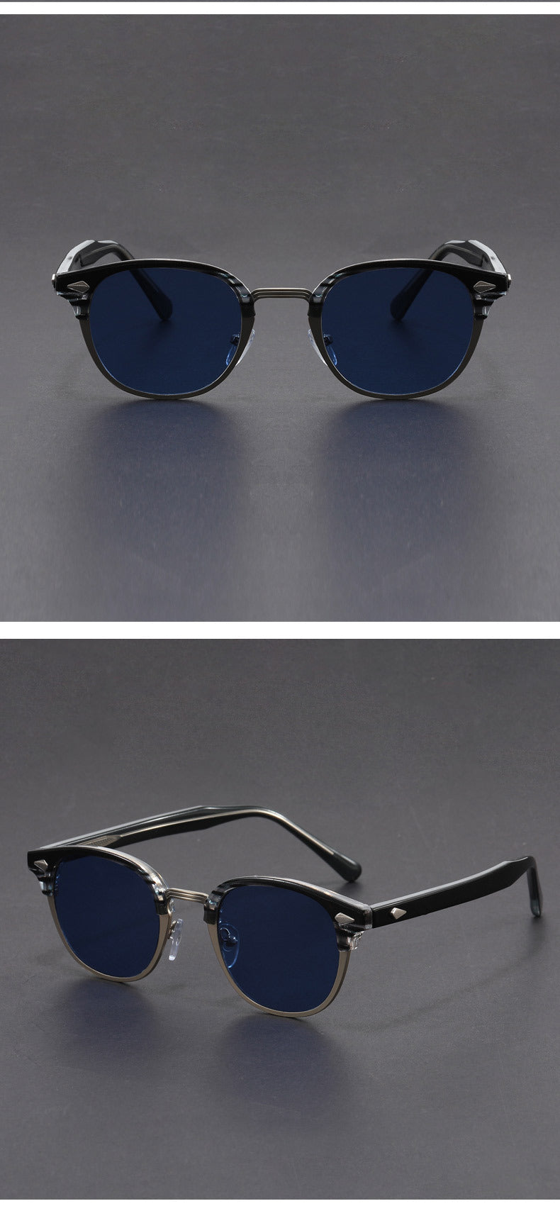 Retro eyebrow-line frame glasses