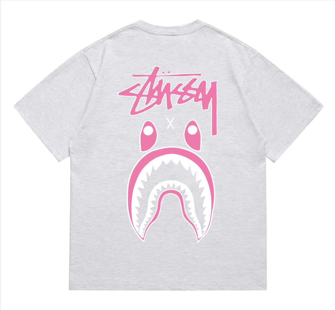 BAPE loose fit short-sleeved letter print t-shirt