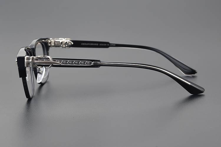 Chrome Hearts square frame browline glasses frame