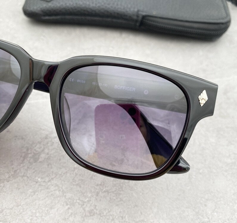 Chrome Hearts OFFICER Cross-decorated Sunglasses