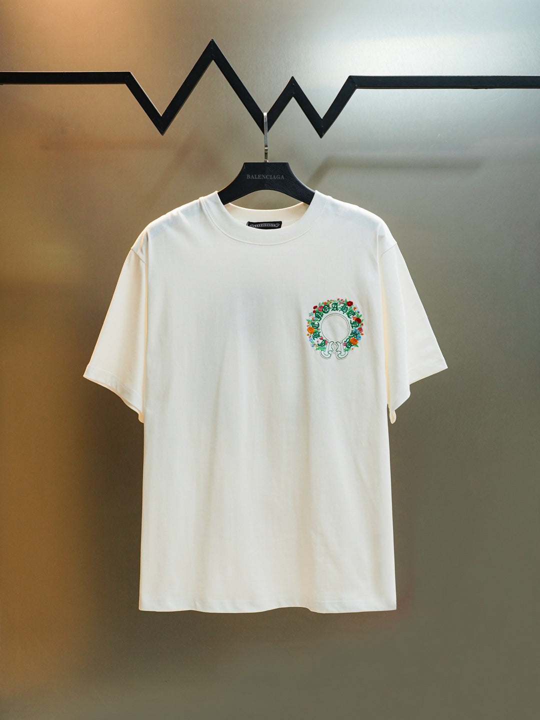 Chrome Hearts Colorful Tree Planting Garden Embroidery T-Shirt
