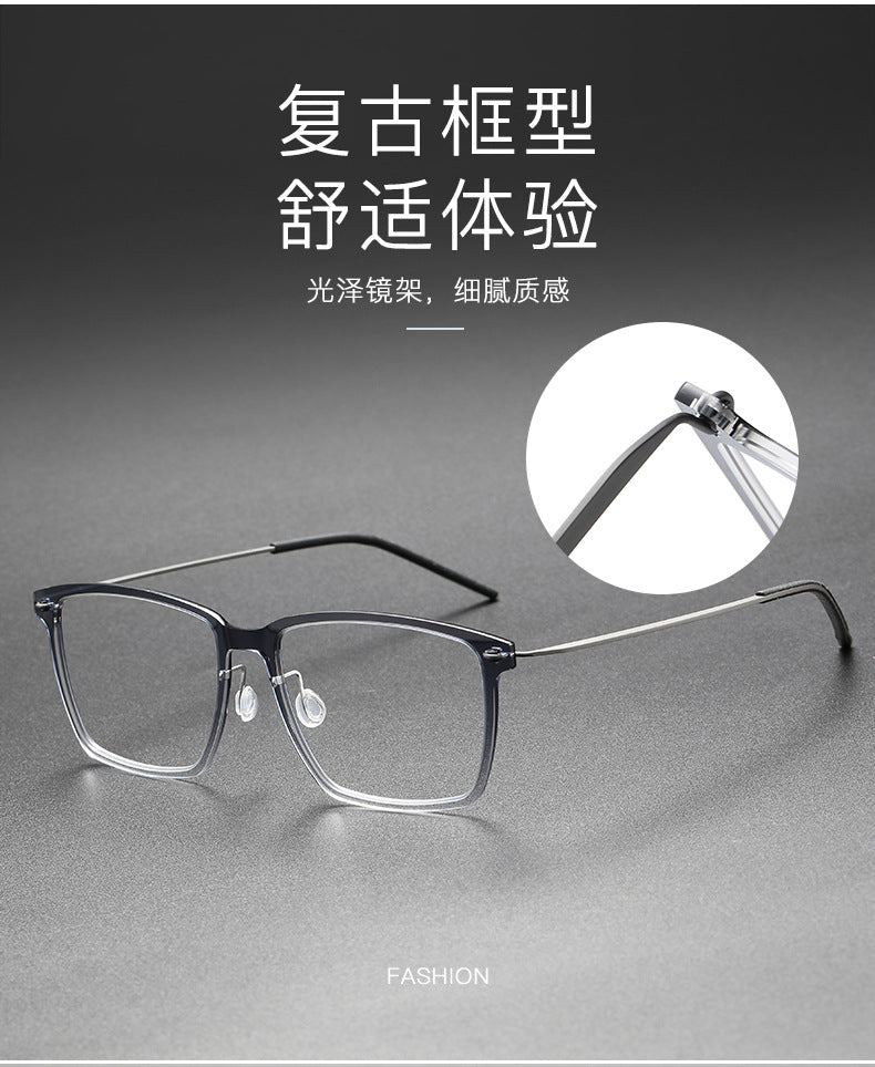 Slimming nylon frames pure titanium glasses
